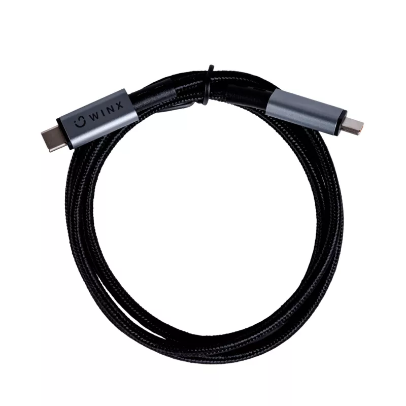 WINX LINK Pro Type-C 1m laidas 100W PD USB 2.0 480Mbps juoda