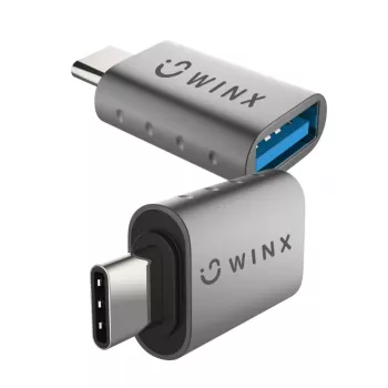 WINX LINK Simple Type-C į USB adapteris, dviejų vienetų rinkinys