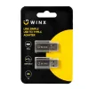 WINX LINK Simple USB į Type-C adapteris dviejų vienetų rinkinys (USB-A vyriškas į USB-C moterišką, 5Gbps, 15W, kosminė pilka, 2 vnt.)