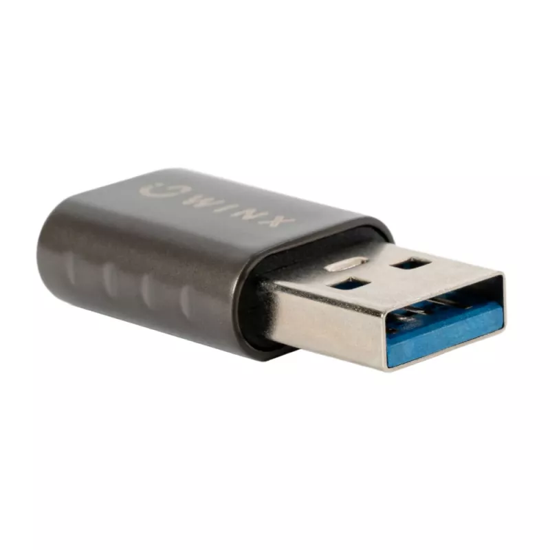 WINX LINK Simple USB į Type-C adapteris dviejų vienetų rinkinys (USB-A vyriškas į USB-C moterišką, 5Gbps, 15W, kosminė pilka, 2 vnt.)