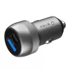 WINX POWER Fast 89W automobilinis įkroviklis - USB-C PD 67W + USB-A QC 18W, juodos spalvos