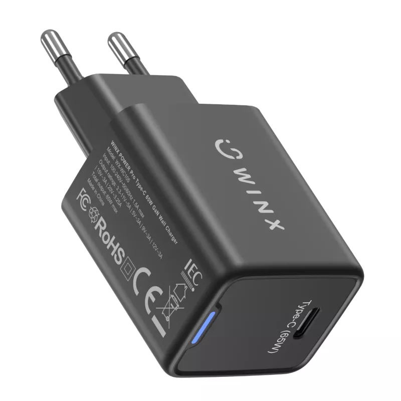 WINX POWER Pro Type-C 65W GaN sieninis įkroviklis