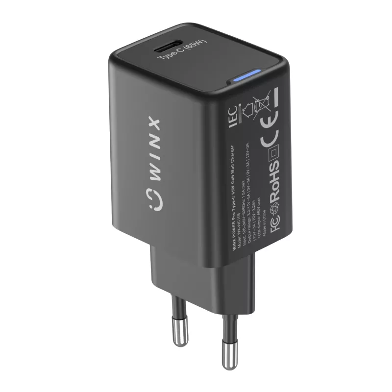 WINX POWER Pro Type-C 65W GaN sieninis įkroviklis