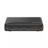 WINX POWER Ultra 140W GaN stalinis įkroviklis - 2x USB-C PD 100W + USB-A QC 22.5W, juodos spalvos