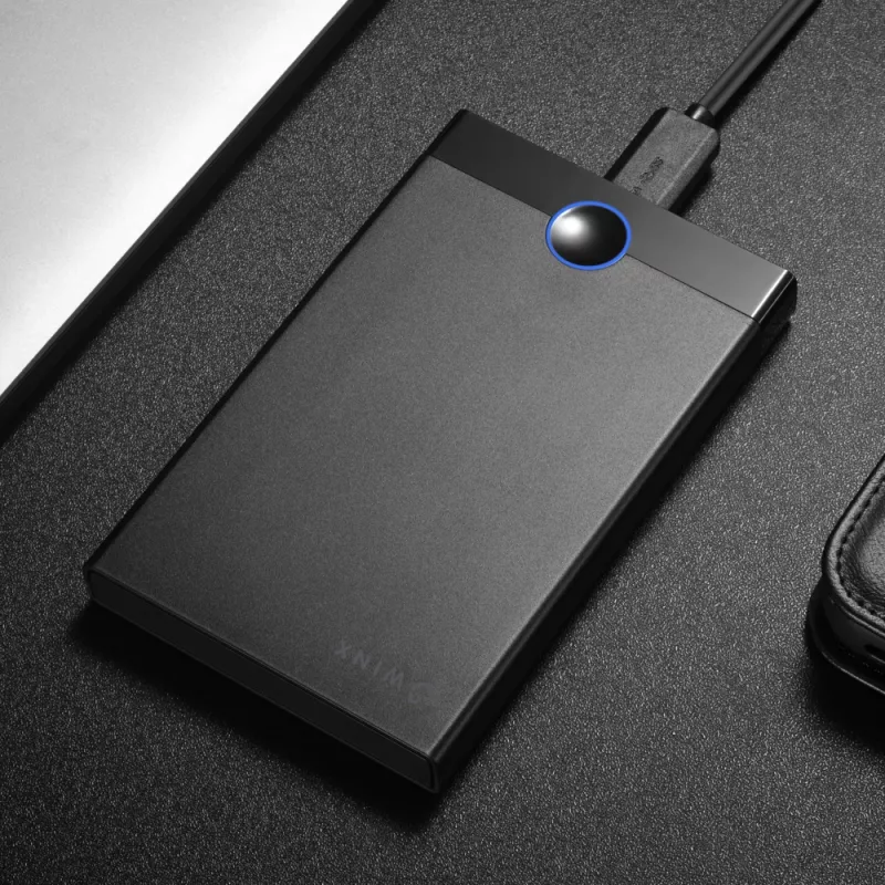 WINX STORE Fast 2,5 colio USB 3.2 Gen 1 SATA HDD/SSD korpusas, be įrankių, juodas