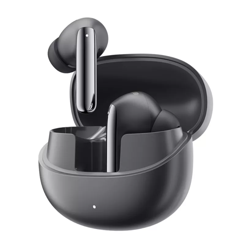 WINX VIBE More Adaptive ANC ausinės belaidės Bluetooth 5.3 su dvigubo mikrofono ENC, žaidimų režimu, IPX4, USB-C įkrovimo dėklu, 30 val. veikimo, juodos