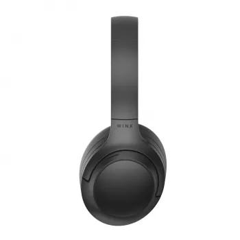 WINX VIBE Pure 2 Hybrid ANC ausinės per ausį su Bluetooth 5.3, 30h baterija, sulankstomas dizainas - juodos