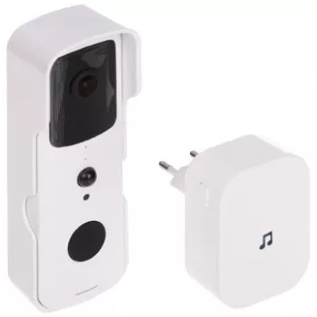 Belaidis vaizdo durų skambutis ATLO V2 – 1080p Full HD, 166° plačiakampis, IP65, dvigubas maitinimas, Tuya Smart