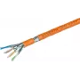 Wirewin VKW SFTP K7 LSOH3 1000SXB Cat.7 S/FTP tinklo kabelis ritėje, 1000 m, oranžinis, LSOH3 apvalkalas, vientisas plikas varis, 23 AWG, 600 MHz, 10 Gbps