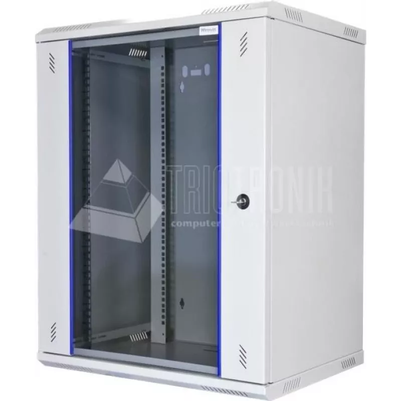 Wirewin WCAB PS2 600X450X15U sieninis 15U stovas, pilkas