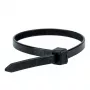 WKK juodas nailoninis kabelio raištis UV stabilus 710x9mm 100 vnt.