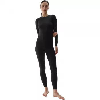 Moteriški termoaktyvūs marškinėliai 4F F176 Deep Black Allover XS/S