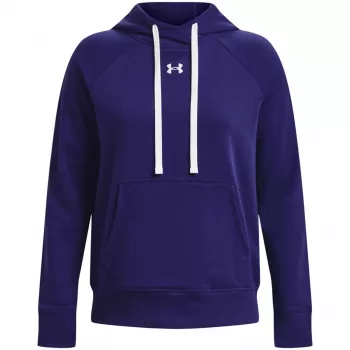 Moterų Under Armour Rival Fleece HB gobtuvas Midnight Navy/White