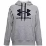 Moteriškas Under Armour Rival Fleece logotipo gobtuvas Mod Gray