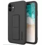Wozinsky Apple iPhone 12 Pro Max Silikoninis Dėklas su Stovu Juodas