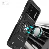 Wozinsky Ring Armor Case, skirtas Google Pixel 7 Pro – Šarvuotas dėklas su magnetiniu laikiklio žiedu – Juoda