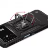 Wozinsky Ring Armor Case, skirtas Google Pixel 7 Pro – Šarvuotas dėklas su magnetiniu laikiklio žiedu – Juoda