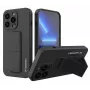 Wozinsky Silikoninis Dėklas su Atramėle, Skirtas Apple iPhone 13 Pro, Juodas