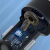 Wozinsky WDCCAC USB-C USB-A 36W automobilinis įkroviklis - juodas