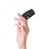 Wozinsky WF16-YLS Mini Power Bank 5000mAh 15W su įmontuotu USB-C laidu ir Apple Watch įkrovikliu - Juoda