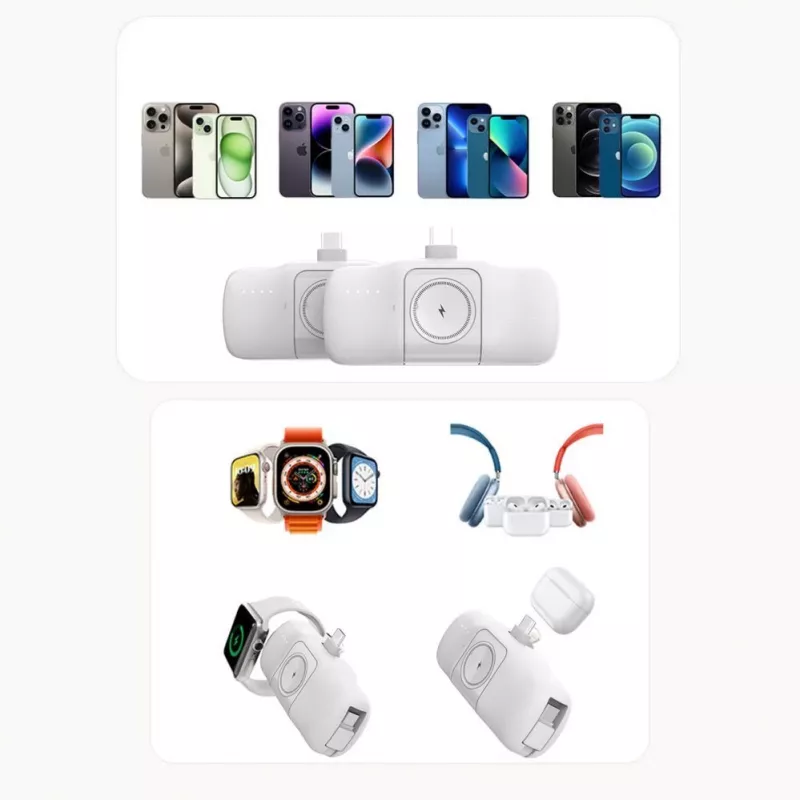 Wozinsky White Lightning (male) - 1m USB-A į Lightning laidas, baltas