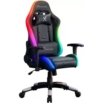 X Rocker Agility Compact eSports Gaming Office Chair su LED apšvietimu ir programėlės valdymu - Juoda (2023028)