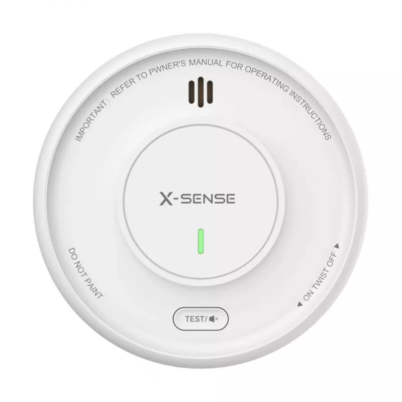 X-Sense XS0D-MR61 Tarpusavyje sujungiamas fotoelektrinis dūmų detektorius su šliuzu, suderinamas su programa, 10 metų baterija
