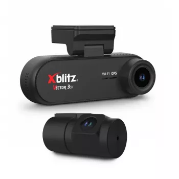 XBLITZ VECTOR 3CH 3 kanalų DVR su galinio vaizdo kamera, Wi-Fi ir GPS