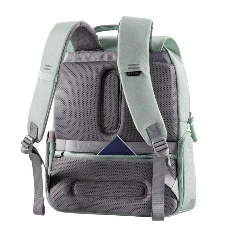 XD Design Soft Daypack Mint 15L Recycled PET Anti-Theft Laptop Backpack with USB Port and RFID Protection