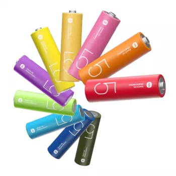 Xiaomi AA Rainbow šarminės baterijos (10 vnt.) – 1,5 V LR6, 7 metų galiojimo laikas
