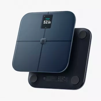 Xiaomi Body Composition Scale S400 PRO išmaniosios vonios svarstyklės su 25 sveikatos rodikliais, dviejų dažnių BIA, Bluetooth 5.0, paslėptu LED ekranu, kūdikių ir daiktų svėrimo režimais