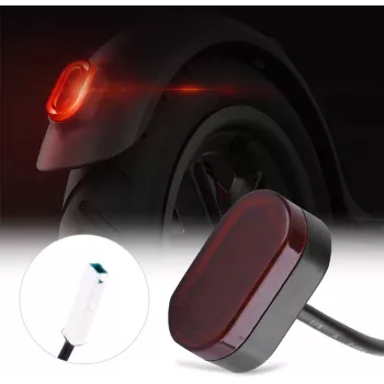 Xiaomi M365 PRO Tail Light - LED galinis stabdžių žibintas, tinkantis M365 Pro, M365, 1S, Essential, Pro 2 elektriniams paspirtukams