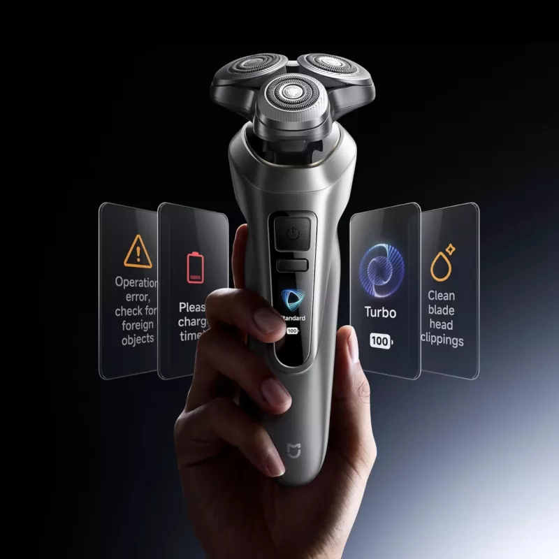 Xiaomi Mijia Electric Shaver Pro nešiojamas sidabrinis | Vyriškas elektrinis skustuvas | ES, USB Type-C