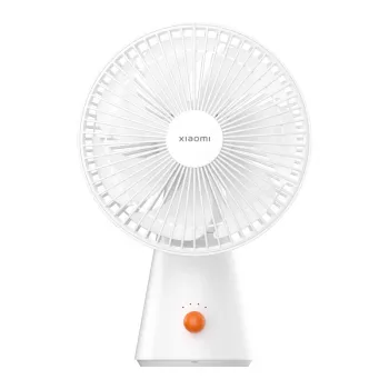 Xiaomi įkraunamas mini ventiliatorius BHR6089GL 2000mAh USB nešiojamas rankinis ventiliatorius su nuimamu pagrindu, 4 greičiai, bešepetėlis variklis, baltas