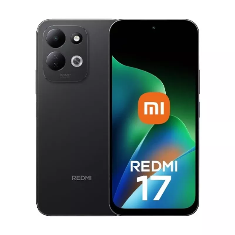 Xiaomi Redmi 17 4G Dual SIM, 4GB RAM, 256GB atmintis, 6.7 colio IPS LCD, 50MP kamera, 5000mAh, juodas