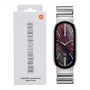 Xiaomi Smart Band 10 asimetrinis metalinis dirželis – sidabrinis