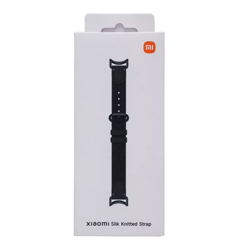 Xiaomi Smart Band 10 megztas šilko dirželis - juodas
