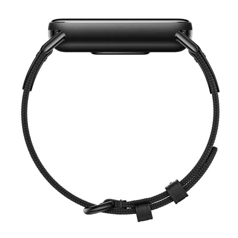 Xiaomi Smart Band 10 megztas šilko dirželis - juodas