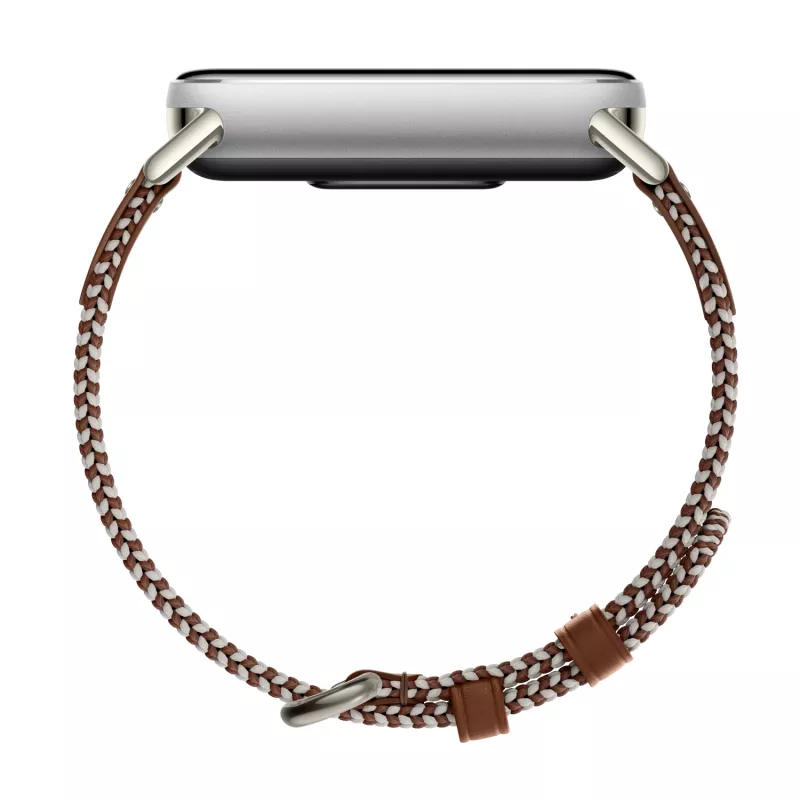 Xiaomi Smart Band 10 megzto šilko dirželis - plunksnų rudos spalvos