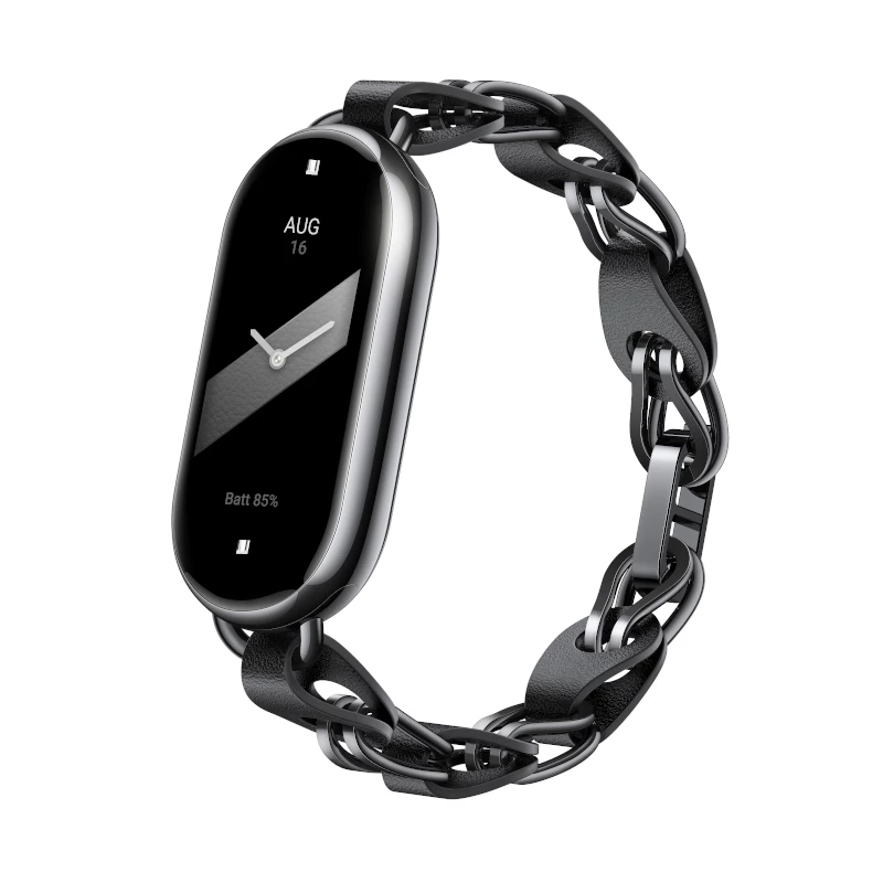 Xiaomi Smart Band 8 grandinėlės dirželis - juodas