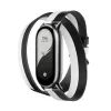 Xiaomi Smart Band 8 dvigubo apvyniojimo dirželis - juodas ir baltas