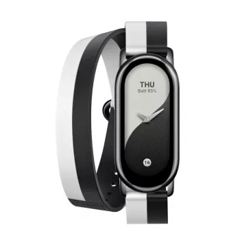Xiaomi Smart Band 8 dvigubo apvyniojimo dirželis - juodas ir baltas