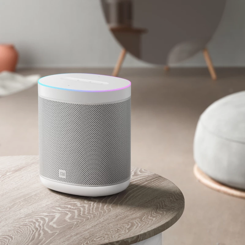 Xiaomi Smart Speaker su Google Assistant, Chromecast, IR nuotolinio valdymo pultu ir LED laikrodžiu - juoda