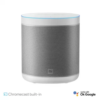 Xiaomi Smart Speaker su Google Assistant, Chromecast, IR nuotolinio valdymo pultu ir LED laikrodžiu - juoda