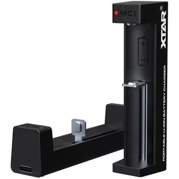 XTAR MC1 USB-C vieno lizdo Li-ion akumuliatorių kroviklis
