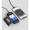 XTAR PB2SLV2 18650 Baterijų įkroviklis ir Power Bank su USB-C PD3.0 ir QC3.0