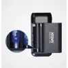 XTAR PB2SLV2 18650 Baterijų įkroviklis ir Power Bank su USB-C PD3.0 ir QC3.0