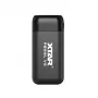 XTAR PB2SLV2 18650 Baterijų įkroviklis ir Power Bank su USB-C PD3.0 ir QC3.0