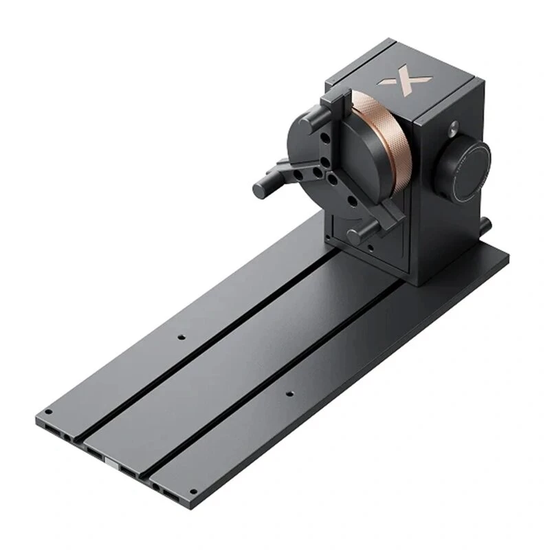 XTOOL RA3 Lite besisukantis adapteris – 4-in-1 rotacinis priedas xTool lazeriniams graviruokliams (griebtuvas, volelis, žiedas, sfera)