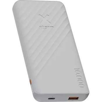 Xtorm Go2 serijos nešiojamas įkroviklis (power bank) 10000 mAh 20W USB-C PD ir USB-A QC 3.0 Ice White XG2E107